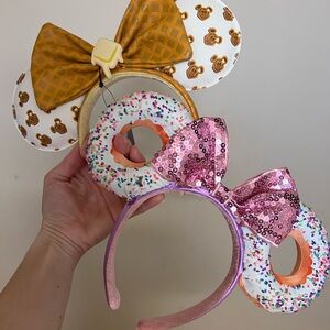 Disney Donut and Waffle Ears Headband